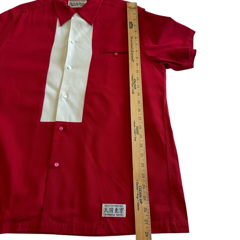 Outragedon The guilty parties Red and White Men's Shirt - Picture 7 of 13